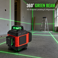 Niveau laser à lignes croisées auto-nivelant avec projection de faisceau horizontal et vertical pour la construction, l'installation et l'alignement