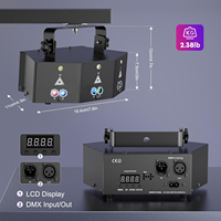 Lumières stroboscopiques laser pour les yeux YSH 9 RGBW DMX512 11CH IP20 DJ LED pour fête/KTV/bar/boîte de nuit, spectacle de Noël