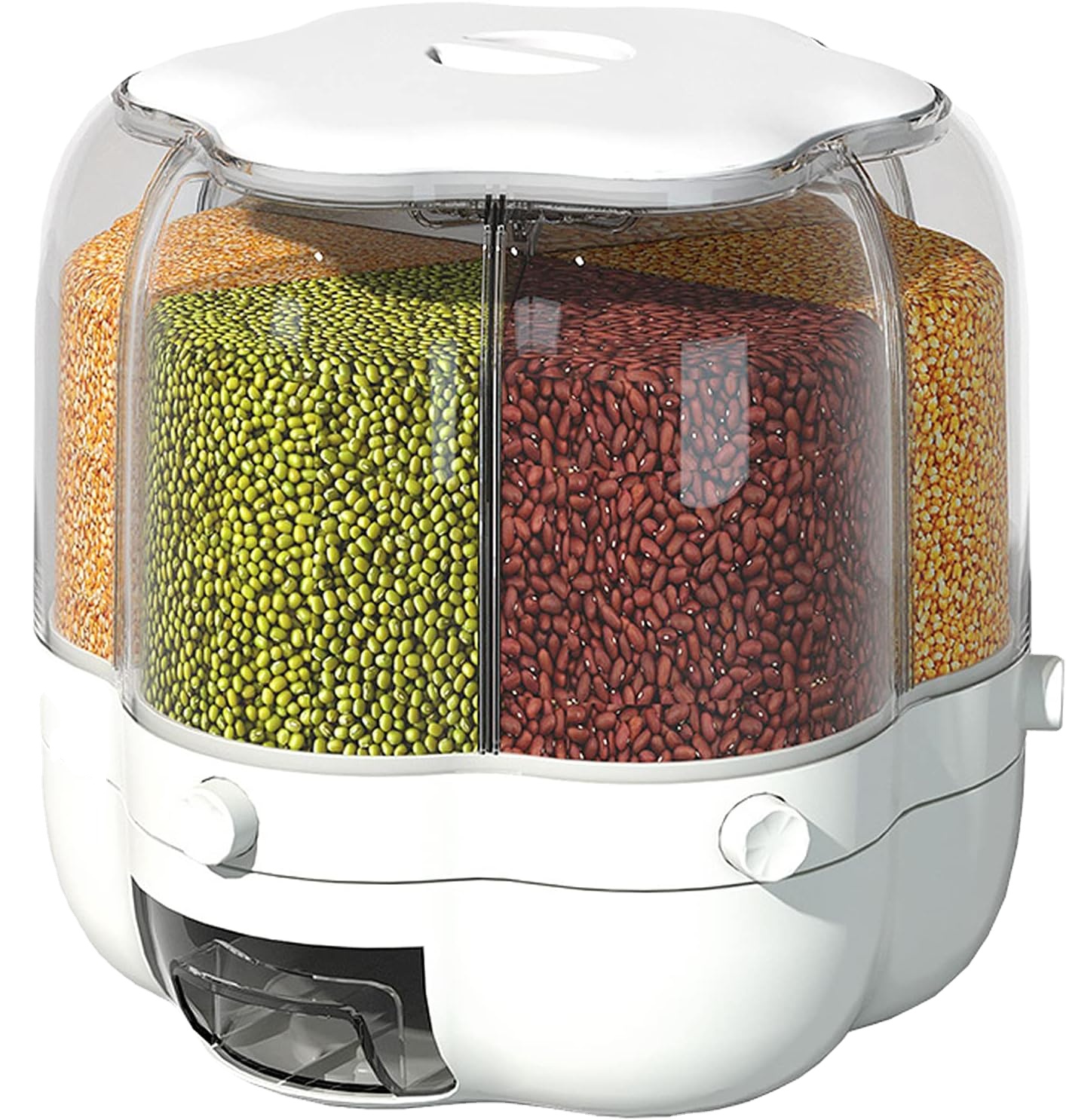 車のパーツ RICE DRUMS  storage Rotating Plastic Rice Drum - Eco-Friendly Grain Storage