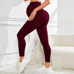 3046 femmes Leggings pour <span class=keywords><strong>grossesse</strong></span> exercice Yoga pantalon ascenseur ventre sans couture femmes enceintes taille haute maternité pantalon Fitness - Product Image 2