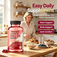 Huile de Krill Antarctique Metrand 2000mg Gélules Molles 120 Capsules Complément Alimentaire