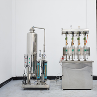 Machine de remplissage et d'embouteillage d'eau gazeuse/vin mousseux avec mélangeur d'eau pétillante