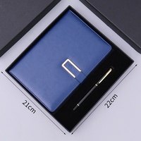 Boîte-cadeau exquise décorée de cahier d'affaires en cuir souple cahier de Style Simple moderne cahier personnalisé personnel