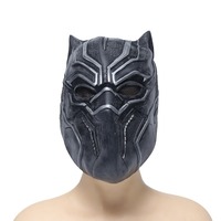 Masque de film de guerre civile pour cosplay, casque de film Marvel, couvre-chef en latex Black Panther pour diffusion en direct, Halloween, Factory