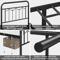 Lit pliable moderne en métal pleine grandeur, écologique et durable, pour hôtels, appartements et chambres à coucher