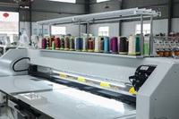 Machine à broder de casquettes informatisée à 4 têtes avec coupe-fil automatique, 12 aiguilles pour usage commercial
