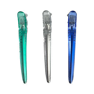 Clips de peinado sin costuras de 14cm, horquillas multiusos y pinzas de cristal para uso en salón para seccionamiento de flequillo - Product Image 5