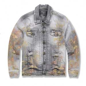 Jeans pour garçons style bootcut délavé, nouvelle collection 2021, couleur pierre, pour enfants - Product Image 4