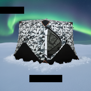 Tente de <span class=keywords><strong>camping</strong></span> isolée robuste pour l'extérieur, abri résistant au vent, imperméable et anti-froid, tente de pêche sur glace pour l'hiver extrême - Product Image 4