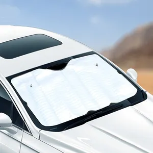 Protetor solar de sublimação à prova d'água para carro, protetor solar personalizado para para-brisa, cortina protetora para janela e pára-sol