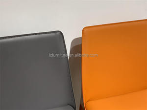 Silla de Comedor Tapizada en Cuero Duradera y Moderna de Lujo con Color Personalizable para Hoteles, Restaurantes y Cafeterías - Product Image 5