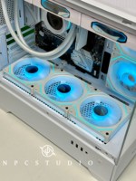 Ventilateurs de refroidissement silencieux en plastique LED 6PRO NPC pour boîtier PC, 120 mm Super ARGB Macho White Prism, connecteur 5V 3 broches pour CPU Gaming