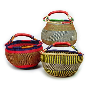 Panier Bolga en jonc de mer naturel fait main de haute qualité, motif unique, écologique, pour le marché et le rangement, fournisseur direct du Vietnam - Product Image 3