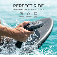Contrôleur Efoil Ergonomique Flottant Vérifié pour Hydrofoil Électrique, Accessoire de Planche de Surf Télécommandée avec Écran LCD Numérique et Déclencheur