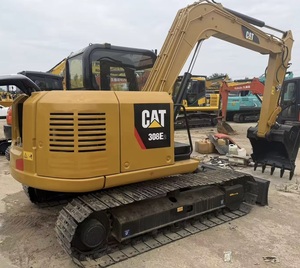 รถขุดมือสอง CAT 308E สีเหลือง เครื่องจักรก่อสร้าง น้ำหนักใช้งาน 8 ตัน บุ้งกี๋ขุดขนาด 0.38 ลูกบาศก์เมตร - Product Image 1