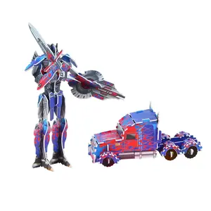 El mejor producto con Robot en <span class=keywords><strong>3D</strong></span> Puzle para el cumpleaños del niño Juguete educativo Diy Juguete de dibujos animados Juguete de plástico - Product Image 4