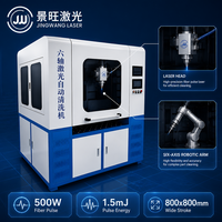 Machine de nettoyage laser robotisée à six axes, programmation automatisée, traitement de surface de précision pour la fabrication des métaux, 100W 200W, ROI élevé