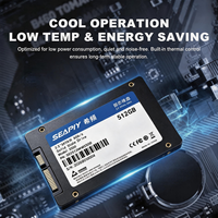 Disque SSD interne haute capacité 512 Go SATA III 6 Gb/s 2,5 pouces pour ordinateur portable et ordinateur de bureau