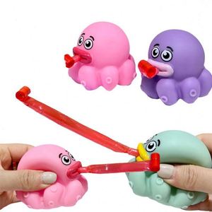 Hot Selling Popping Tongue Squeaker Octopus Pet Squeeze Toys Vinyl Filled Soft Stress Relief <b>Boys</b> - Product Image 2