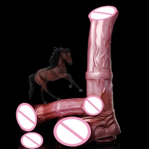 YOCY Giant Horse <b>Dildo</b> 8.8cm Thick Realistic Animal Penis Huge Cock Anal Orgasm Masturbator With Sucker Sex Toy for Women Men - Product Image 2