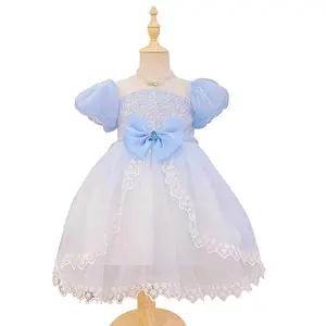 Best seller in cristallo con paillettes a sbuffo vestiti fantasiosi per bambini 2-3 anni vestito estivo per ragazze