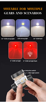 Linterna Frontal LED COB Recargable de 2000 mAh, Resistente al Agua IP66, 5 Modos, Haz de Luz Ajustable, Carga USB-C, Portátil, Luz Roja, para Camping