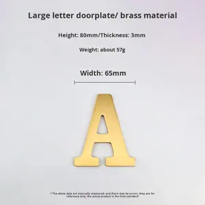 Lettere dell'Alfabeto in Metallo Dorato, <span class=keywords><strong>Logo</strong></span> con Lettere di Design, Lettere 3D Dorate - Product Image 5