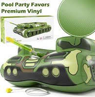 Bateau gonflable d'été avec pistolet à eau intégré, jouet aquatique en PVC pour enfants pour batailles aquatiques et fêtes au bord de la piscine