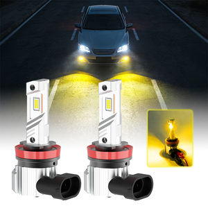 Feux antibrouillard LED G-View H8 H11, H10 LED sans erreur, feux de brouillard jaunes, feux de route pour voiture, <span class=keywords><strong>DRL</strong></span> 12V 5000LM, ampoule mini <span class=keywords><strong>1</strong></span>:<span class=keywords><strong>1</strong></span> - Product Image 1