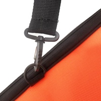 Sac de transport et de rangement en polyester camouflage orange et noir pour le tir en extérieur, avec poche pour accessoires et taille personnalisable pour la chasse