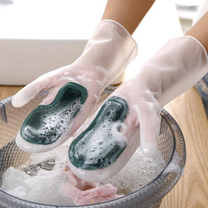 Gants de lavage de vaisselle multifonctionnels en forme de brosse <span class=keywords><strong>magique</strong></span>, durables, imperméables, antidérapants, pour le nettoyage de la cuisine - Product Image 6