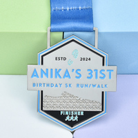 Médaille personnalisée en alliage de zinc avec émail souple et motifs 2D/3D, découpée sur mesure, pour événements de karaté, de VTT et de cyclisme, souvenir pour les vainqueurs