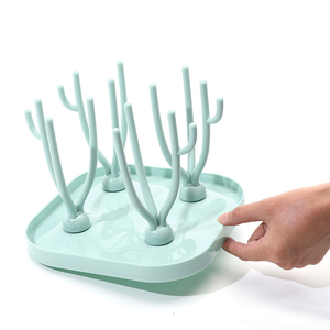 Séchoir à biberons pliable avec plateau d'égouttage amovible, support portable <span class=keywords><strong>pour</strong></span> le séchage des biberons de <span class=keywords><strong>lait</strong></span> <span class=keywords><strong>pour</strong></span> bébé - Product Image 1
