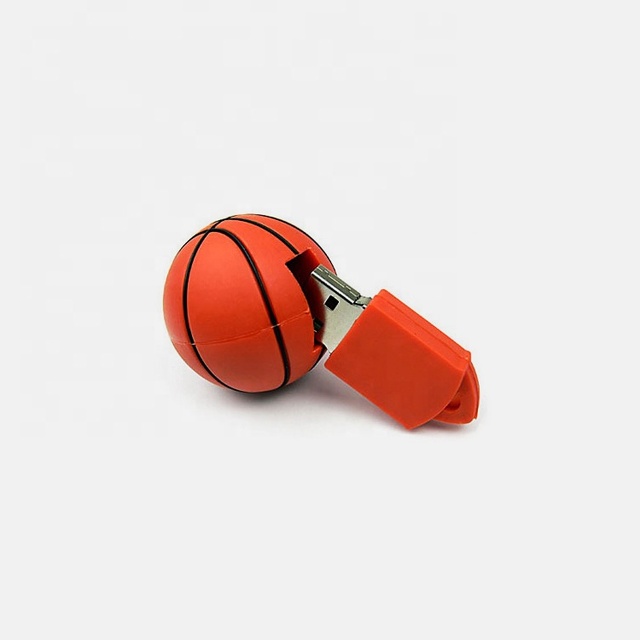 Custom design new mold PVC Basketball football rugby baseball shape usb memory PVC cartoon usb flash drive