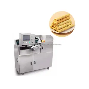 Fully automatic coconut egg roll making machine ice cream cone crispy waffle roll rolling baking maker machine price on sale