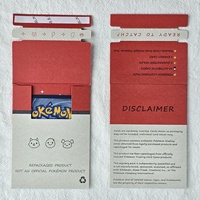 Sobre de Embalaje Personalizado de Papel Kraft Blanco Ecológico con Cierre de Cremallera y Tira Desgarrable para Tarjetas Coleccionables de Pokémon