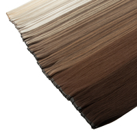 Extensions de cheveux naturels double trame Genius Weft de Qingdao, ultra-fines, à couture plate, vente en gros pour salons de coiffure
