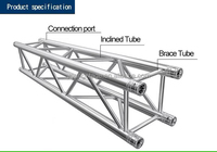 Soporte Fijo Portátil Modular de Aleación de Aluminio para Escenario, Capacidad de Carga de 100 kg, Conexión Rápida para Uso en Exposiciones