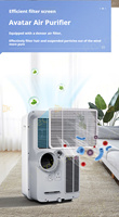 AC portabel berdiri 1.5 HP tanpa perlu instalasi, dengan roda universal, fungsi pendingin tunggal