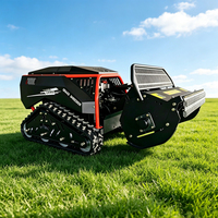 Tracteur miniature tout-terrain à moteur diesel de la marque JiaFu, tondeuse à gazon automatique à commande à distance intelligente, 20HP, coupe de 100 cm