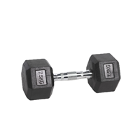 Haltères hexagonaux en caoutchouc de qualité supérieure pour la musculation, l'entraînement en salle de sport et la remise en forme