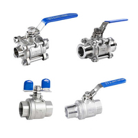 SS316 Válvula de bola roscada de servicio pesado 2PC Diseño de puerto completo 1000WOG 200 ℃ Manija de palanca manual de alta temperatura API 6D Agua certificada OEM
