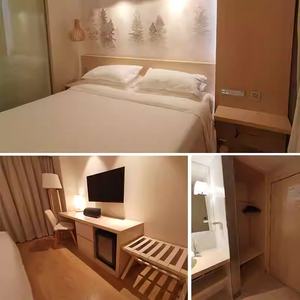 Juego de Muebles de Dormitorio Modernos para Apartamento de Hotel a Precio Competitivo, Marco de Cama de Madera Maciza, Cabecero, Armario, Mesa Auxiliar, Duradero - Product Image 5