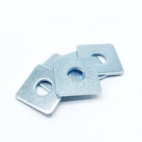 Zinc Plated Carbon Steel Square Washer Flat Plate Washer for Construction Fastening