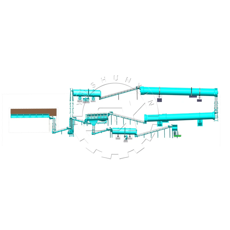 Китайская фабрика, производственная линия по производству гранулированных соединений диамония фосфата, удобрений