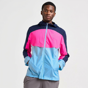 Men's Lightweight Windproof Canvas Hooded Windbreaker <b>Jacket</b> Breathable Autumn Fashion with Stand Collar and Zipper Closure - Product Image 1
