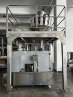 Machine d'emballage rotative multi-stations R8-200 pour sachets préformés, idéale pour l'emballage de fruits secs et de noix en sachets à fermeture éclair verticaux