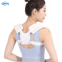 Nouvelle conception Orthèses de soutien dorsal supérieur Ceinture de soutien lombaire et des épaules Corset Bande de fixation claviculaire Confortable et respirant