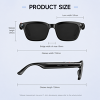 Gafas Inteligentes con IA, Cámara de 800W, Llamadas ENC, Grabación 1080P, Transferencia WiFi, Dispositivo Inteligente para Exteriores