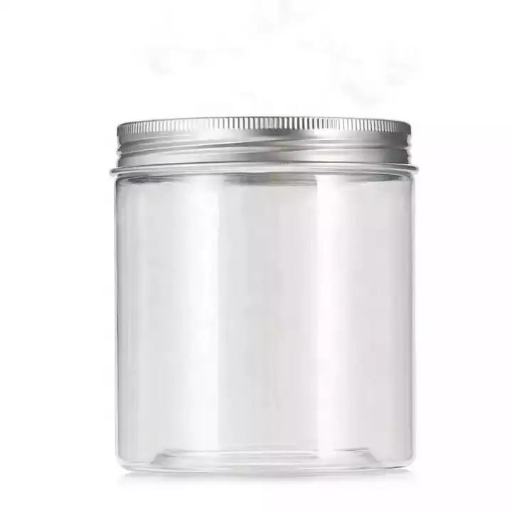 Pet Containers Wide Mouth Plastic Honey Jars With Aluminum Lid 8Oz
